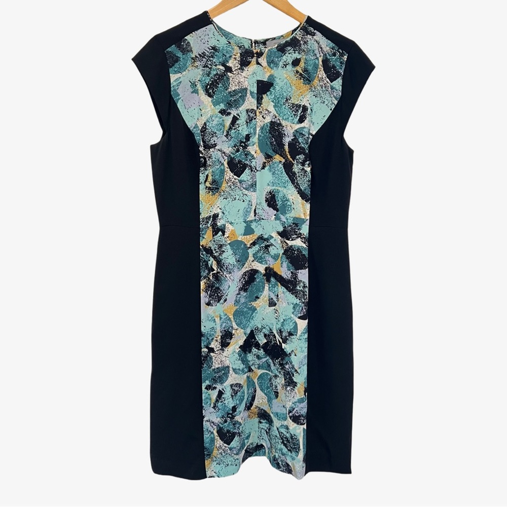 Classiques Entier Floral Print Silk Sleeveless Shift Dress US12
